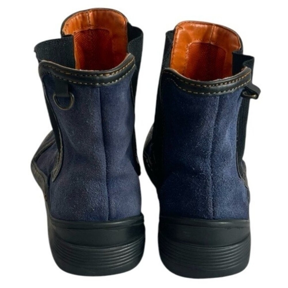 TCHOCO Blue Suede Chelsea Ankle Boots Women’s Sneakers Booties Size 6 - Picture 9 of 11